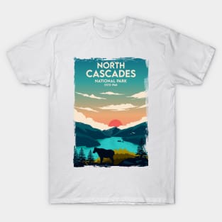 North Cascades National Park Travel Poster T-Shirt